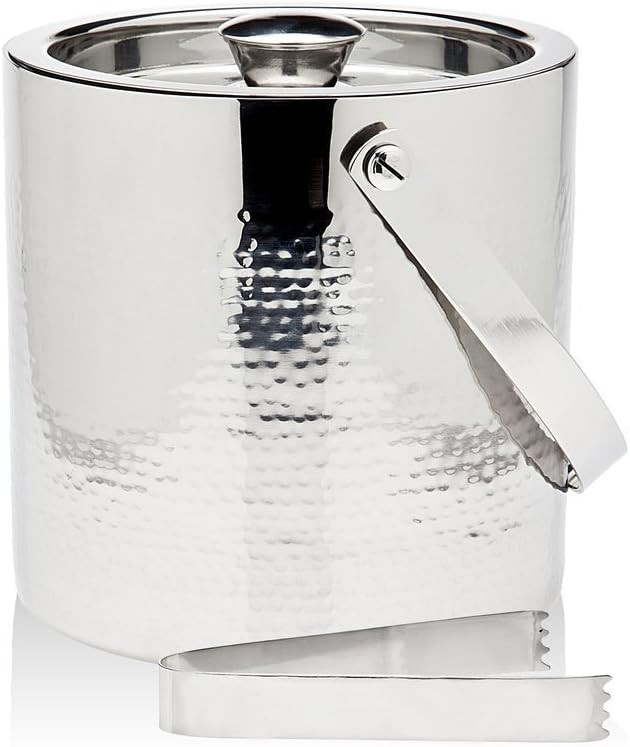 Godinger Silver Art Hammered Double Wall Ice Bucket W/tong | Amazon (US)