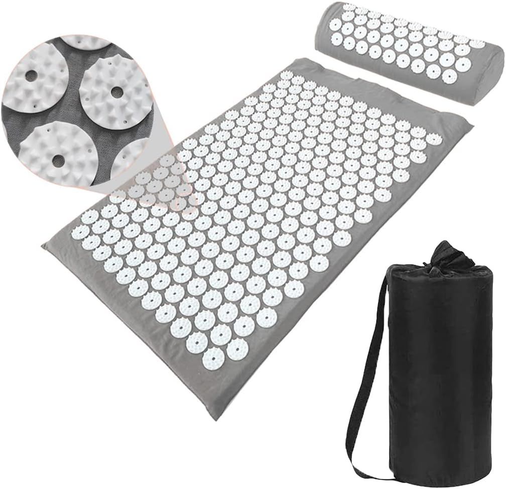 Acupressure Mat and Pillow Set with Bag - Large Size 28.7 X 16.5 inch Acupuncture Mat for Neck & ... | Amazon (US)