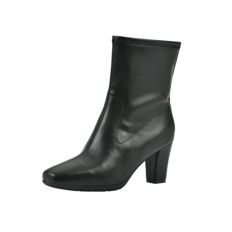 Aerosoles Women's Comfortable Stretch High Heel Ankle Boot, Wide Width | Walmart (US)