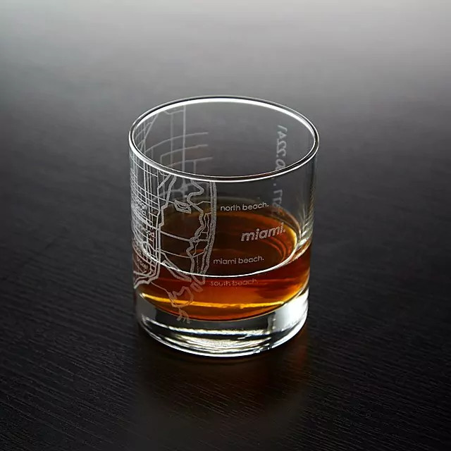 Urban Map Glass | UncommonGoods