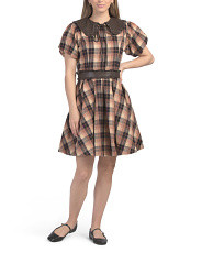 Short Sleeve Plaid Mini Dress | Casual Dresses  | Marshalls | Marshalls