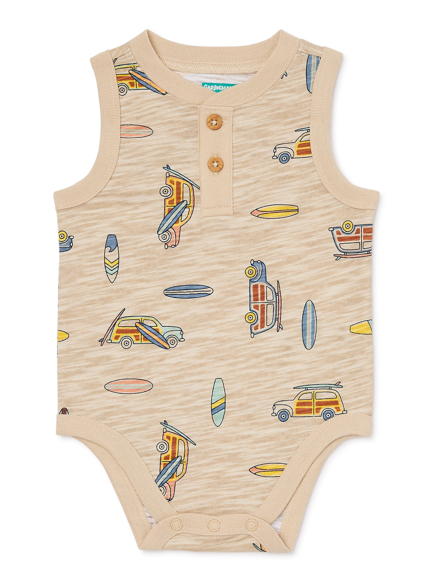 Garanimals Baby Boy Printed Tank Bodysuit, Sizes 0-24 Months | Walmart (US)