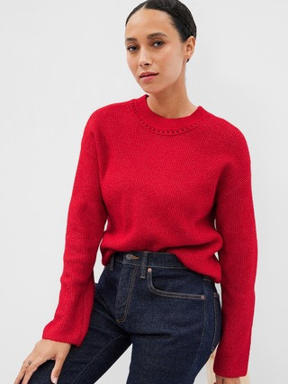 Relaxed Forever Cozy Ribbed Crewneck Sweater | Gap Factory