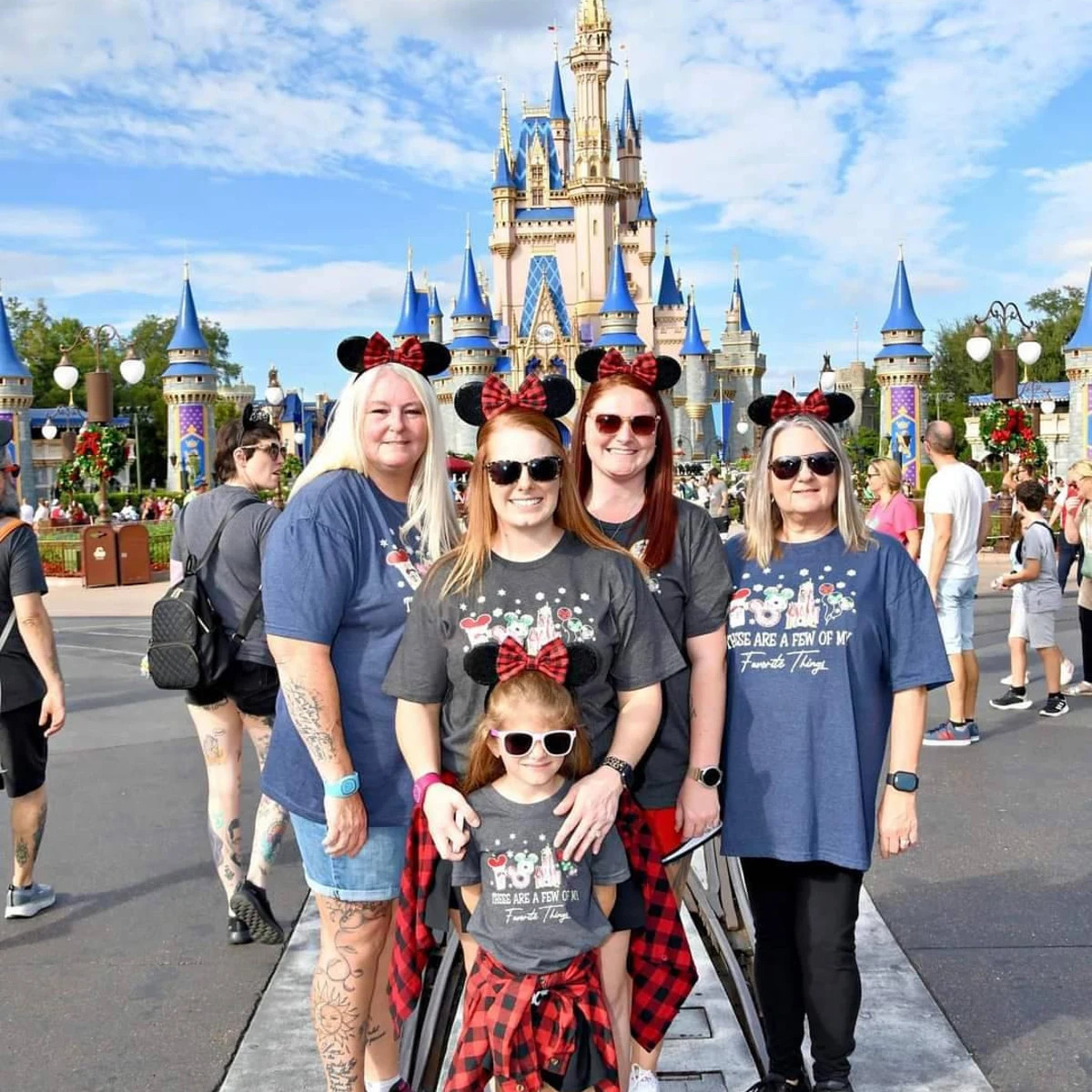 Buffalo Plaid Bow Mouse Ears: Christmas Holiday Mickey Ears by Minnie Castle | Etsy (Global)