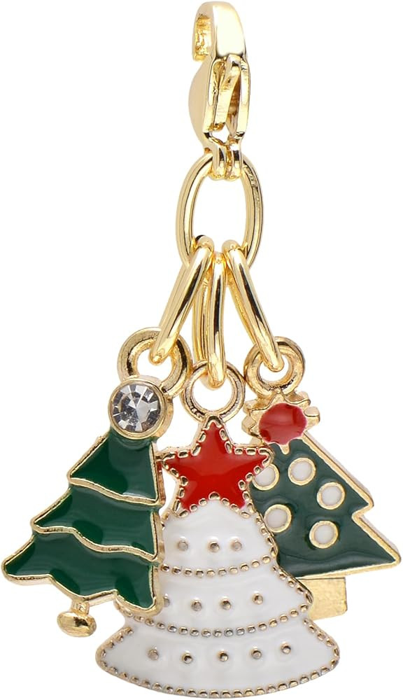 Paialco Dainty Christmas Holiday Themed Charms Lobster Claw Clasp | Amazon (US)