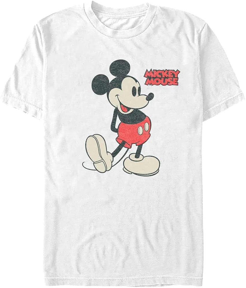 Disney Unisex Adult Disney Classic Mickey Micky Pose Short Sleeve Tee Shirt | Amazon (US)