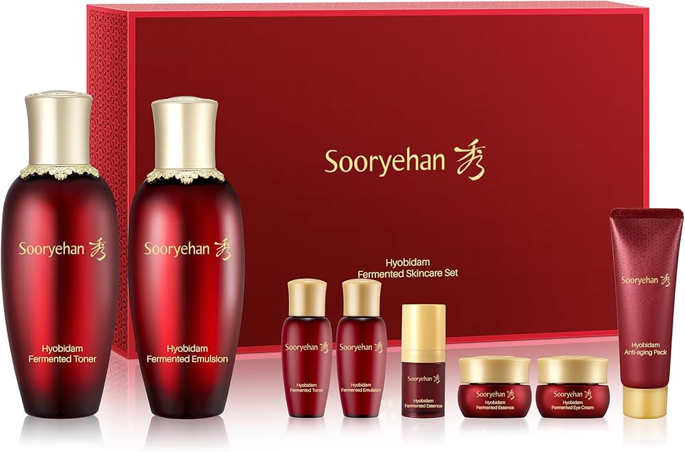 Sooryehan Hyobidam Fermented Skincare Gift Set (13.53 fl oz) - Premium Korean Skin Care for Inten... | Amazon (US)