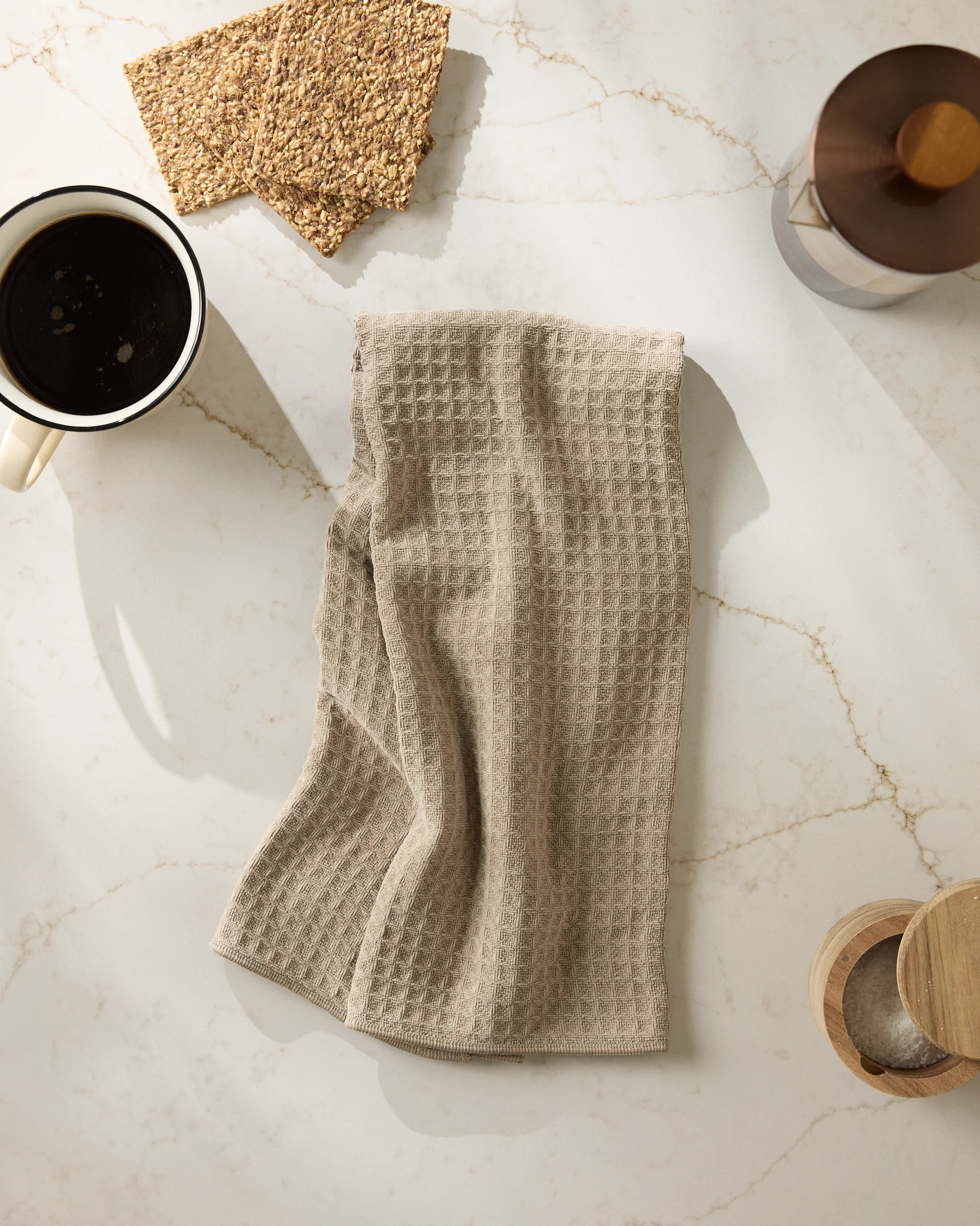 Latte Truffle Hand Towel | Geometry | Geometry