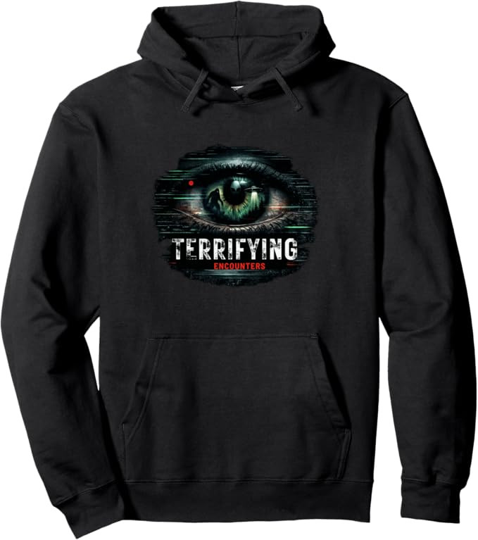 Terrifying Encounters Paranormal Horror Mystery Graphic Pullover Hoodie | Amazon (US)