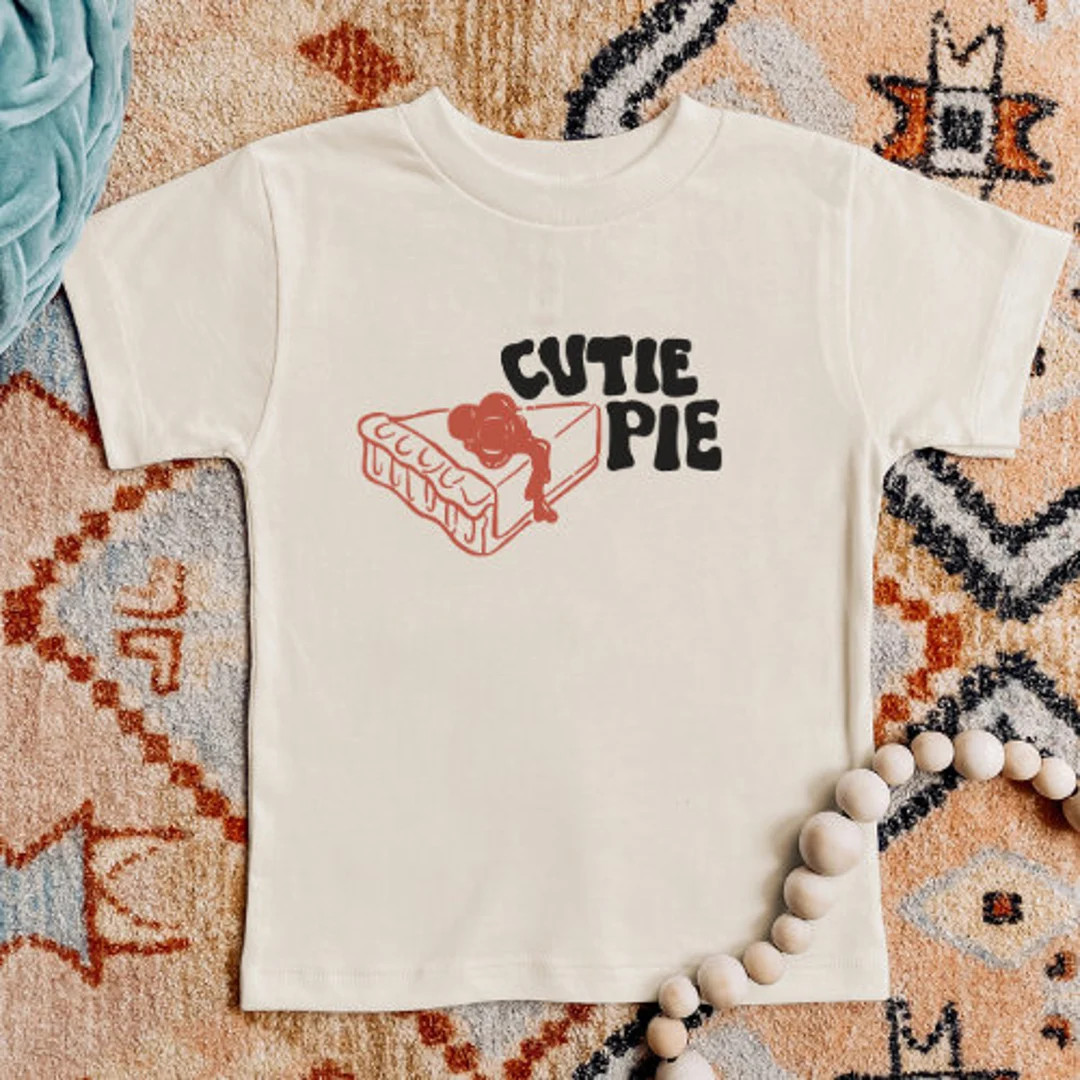 Toddler T-shirt Cutie Pie Funny Toddler Shirt Nature - Etsy | Etsy (US)