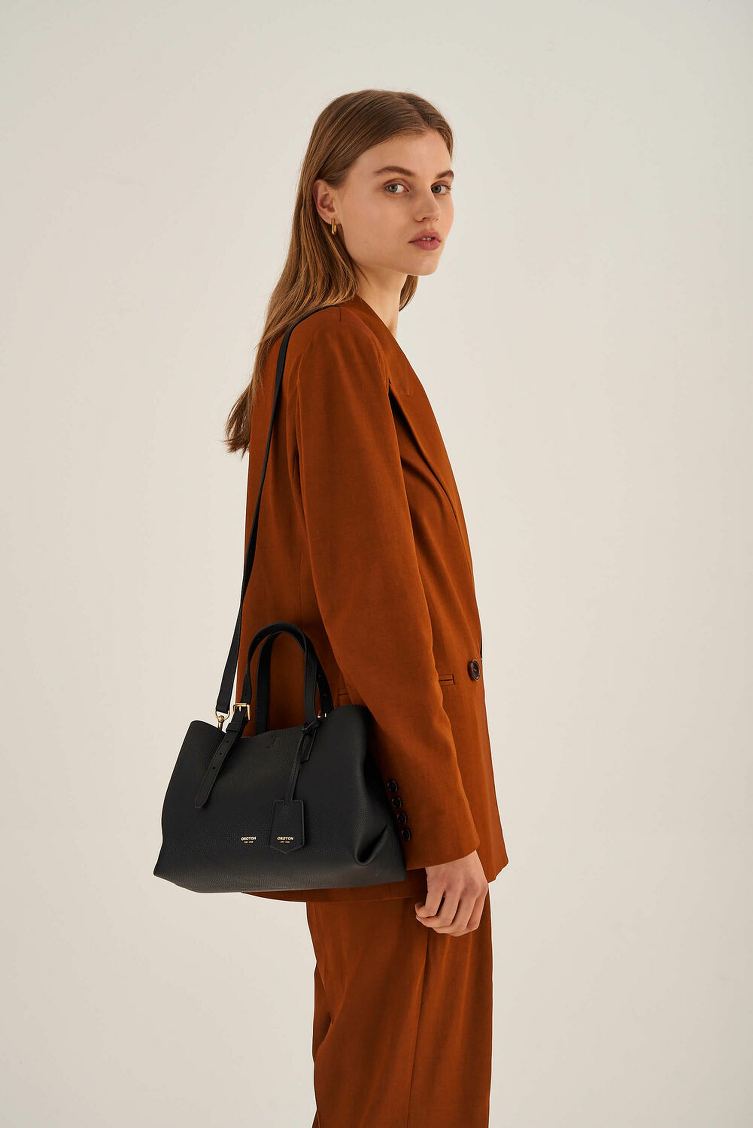 Oroton Margot Black Mini Day Bag | Oroton
