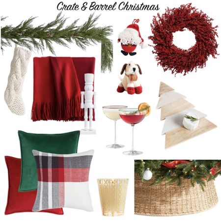 Crate & barrel Christmas home decor, plaid, Christmas wreath, Christmas garland, Christmas tree collar, Christmas ornaments 

#LTKHoliday #LTKSeasonal #LTKhome