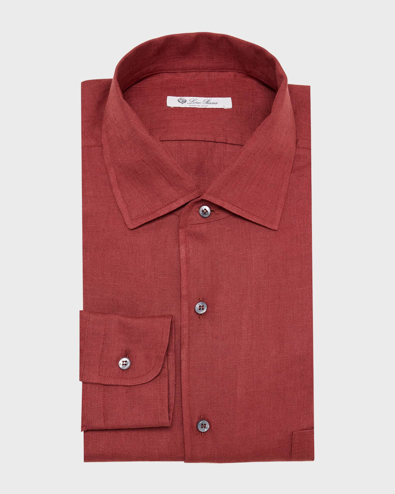 Men's Shinano Stripe Linen Casual Button-Down Shirt | Neiman Marcus