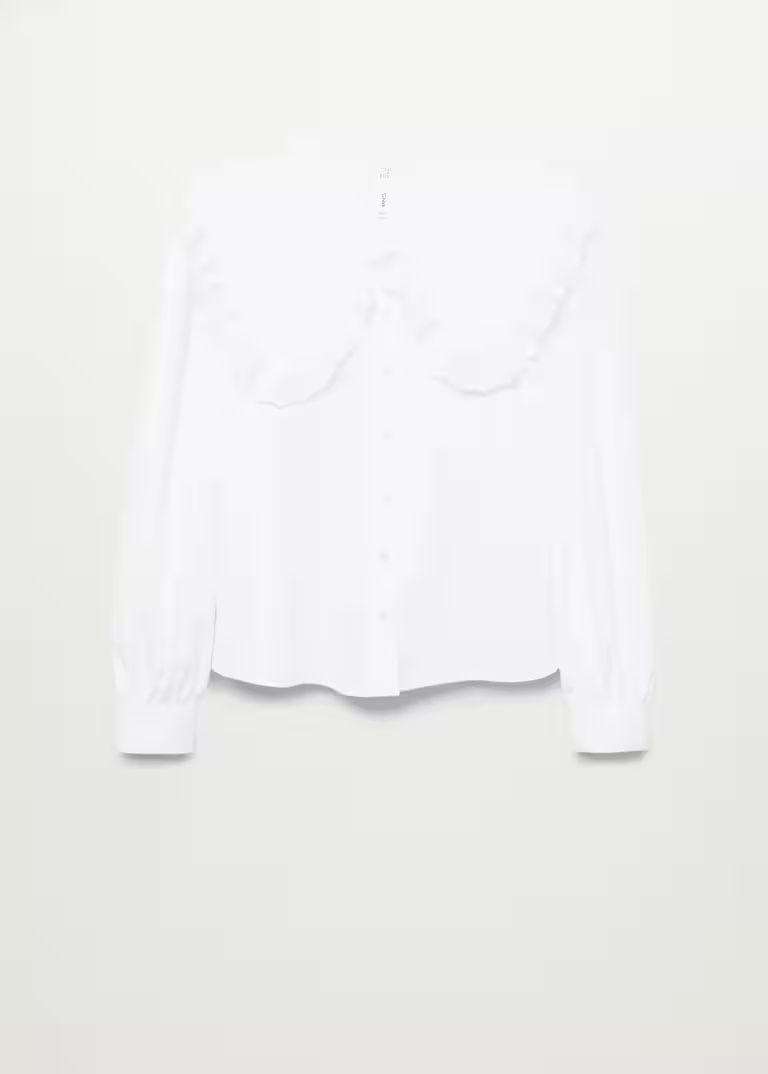 Double baby-collar shirt | MANGO (US)