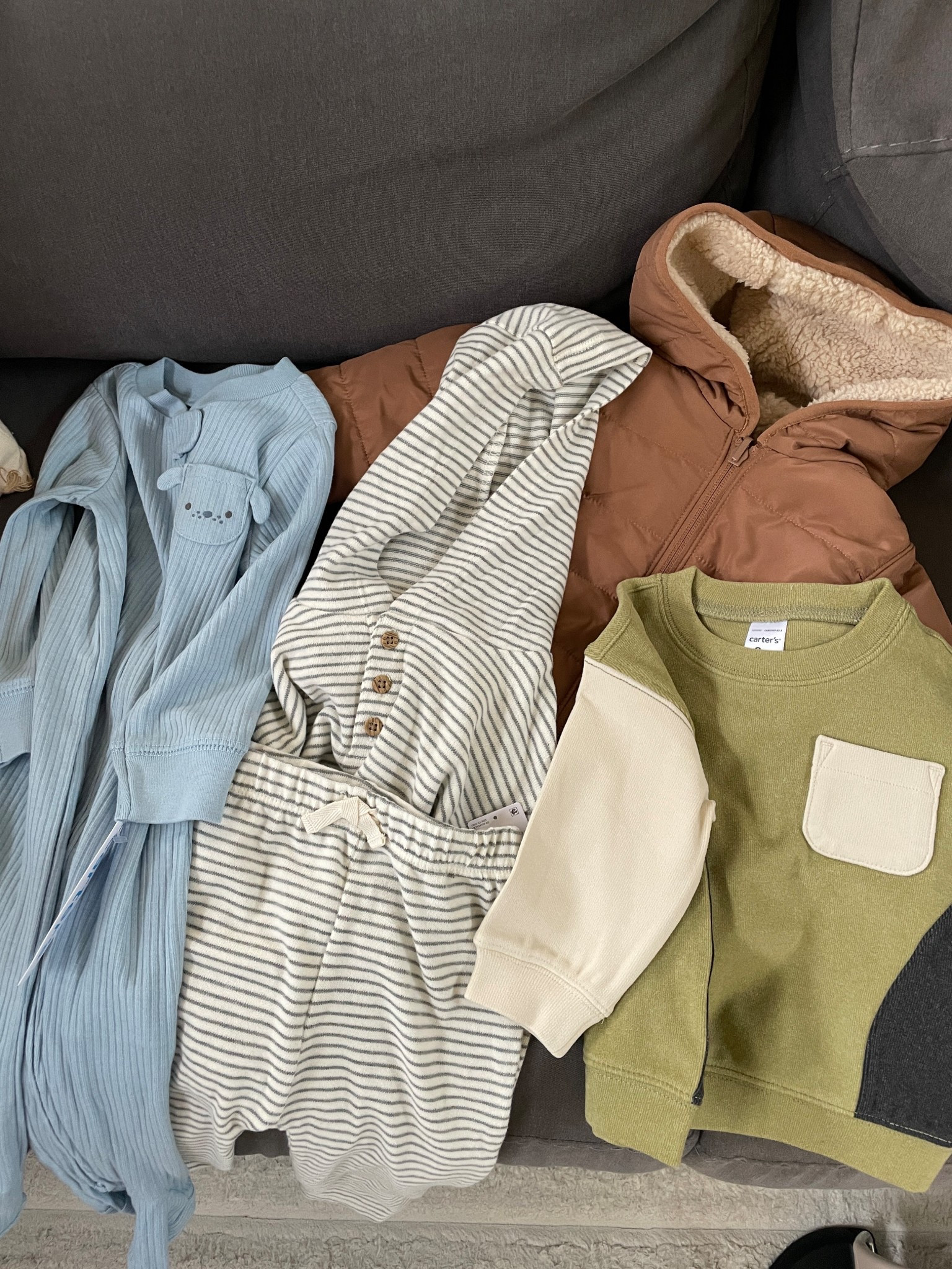 Carters baby boy winter haul - major sales! 
The softest fabrics!! 


#LTKBaby #LTKSaleAlert #LTKFindsUnder50
