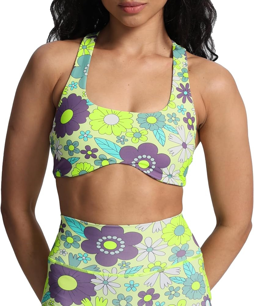 Aoxjox Women's Workout Sports Bras Fitness Backless Padded Define Sculpt Racerback Bra Yoga Crop ... | Amazon (US)