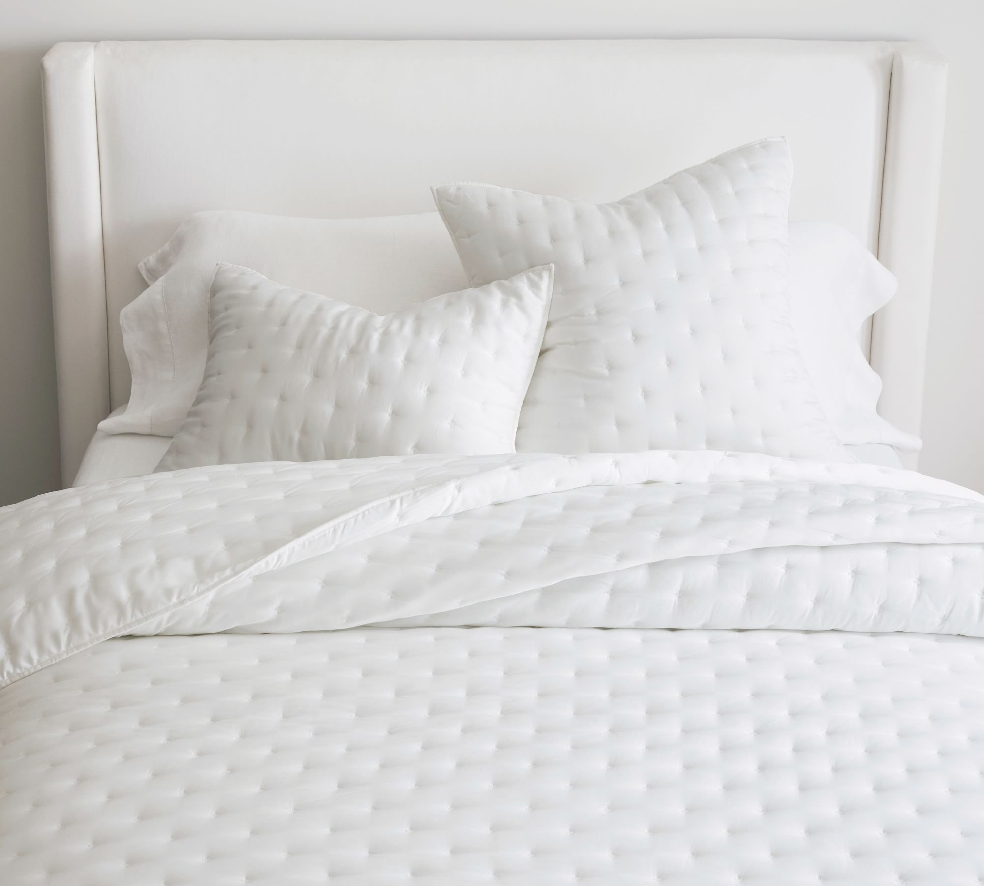 TENCEL(TM) Tufted Quilt, King/Cal. King, Riviera Blue | Pottery Barn (US)