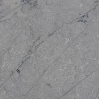 Quartz Countertop Sample in Amazonite Grey | The Home Depot