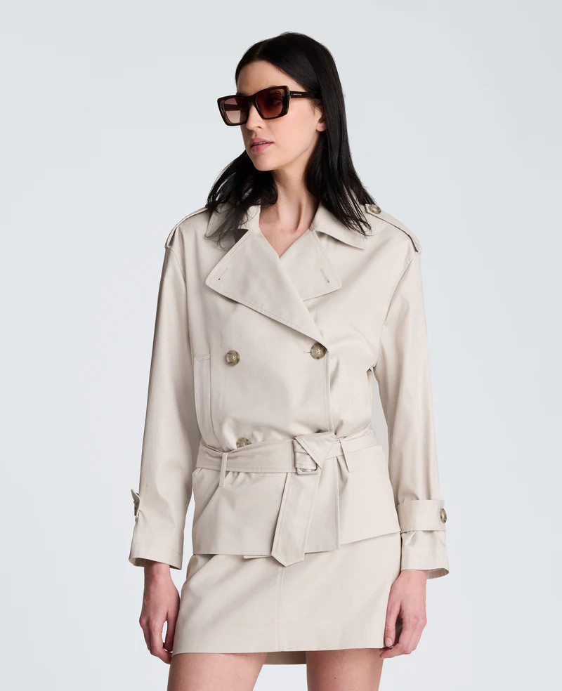 Drop Waist Trench with Belt | Kenneth Cole