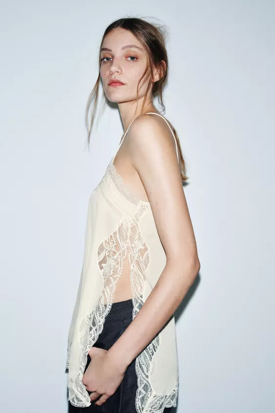 LACE CAMISOLE ZW COLLECTION | Zara US