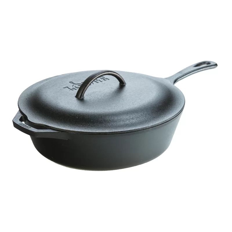 Lodge Cast Iron Deep Covered Skillet | Wayfair North America