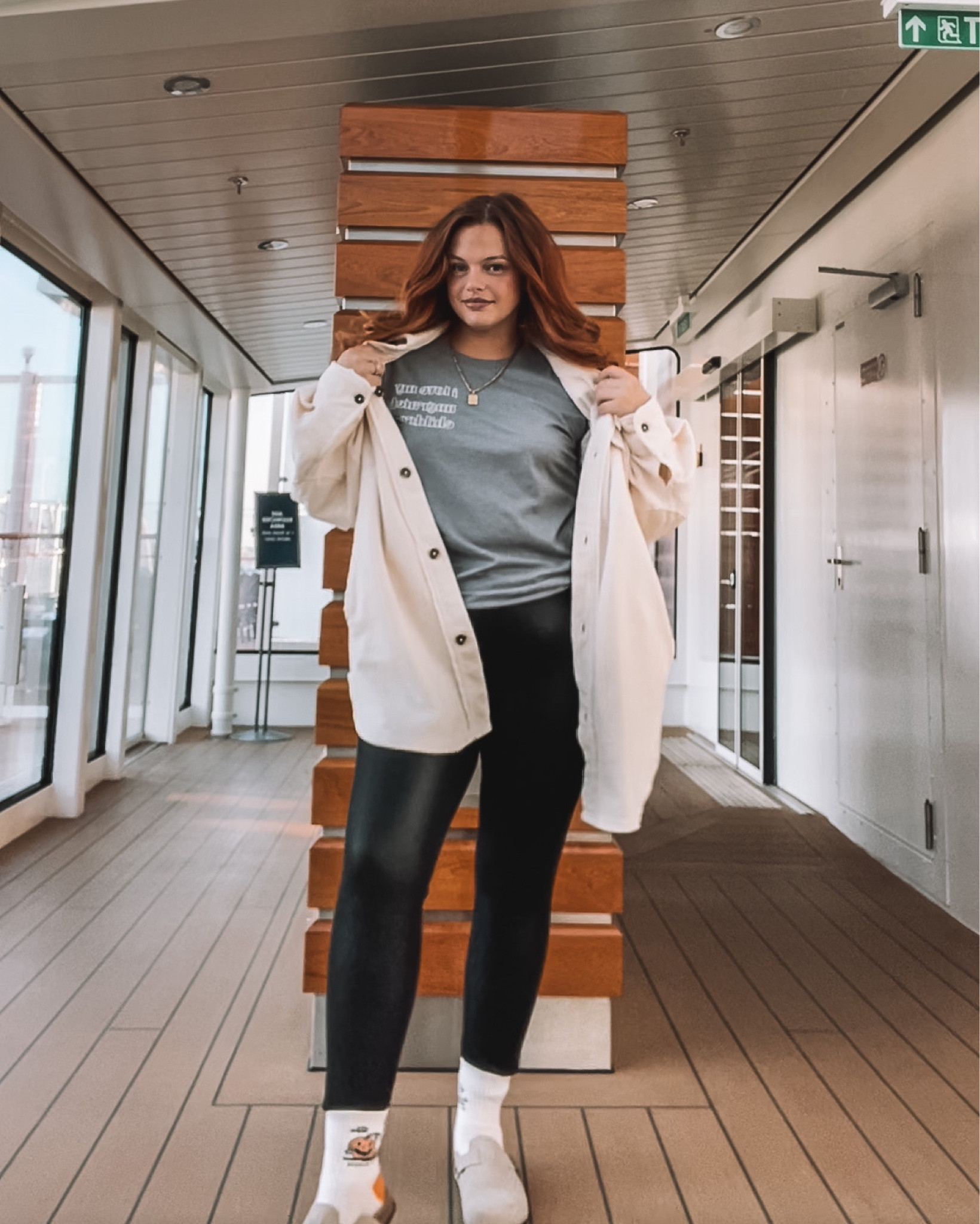 Fall outfit, Shacket, free people, leather leggings, clogs, 

#LTKmidsize #LTKfindsunder50 #LTKstyletip