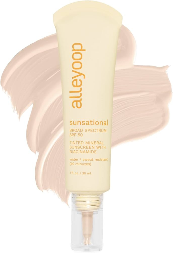 Alleyoop Sunsational Tinted Moisturizer Sunscreen for Face Broad Spectrum SPF 50, 100% Mineral Su... | Amazon (US)