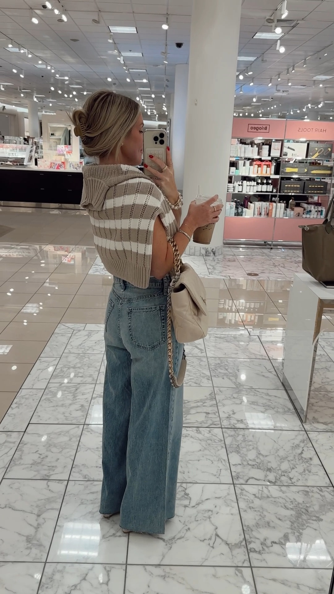 Small Target sweater / XS tee / 24 jeans (I sized down one size!) 

#LTKStyleTip #LTKPetite #LTKOver40