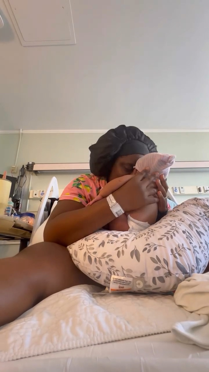 Leaving the hospital after giving birth wasn’t so scary this time 🩵 The real journey is about to start as soon as we get home 🫶🏾🥹

#momlife #MomOf2 #boymom #postpartum #motherhood