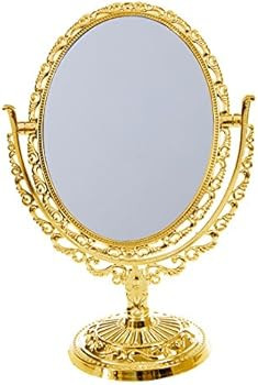 New-Hi 1PCS 2918 CM European Style Vintage Mirrors Desktop Two Sided Rotatable Oval Archaistic Sw... | Amazon (US)