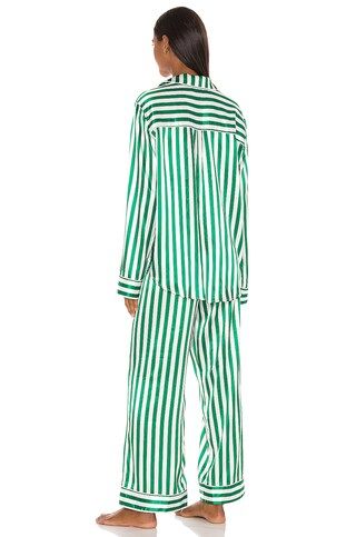 Show Me Your Mumu Classic PJ Set in Spearmint Stripe from Revolve.com | Revolve Clothing (Global)
