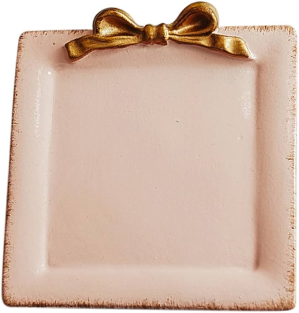 Abaodam 2 Pcs Tray Photography Ornaments Trinket Tray Key Dish Tray Ring Holder Dresser Tray Dess... | Amazon (US)