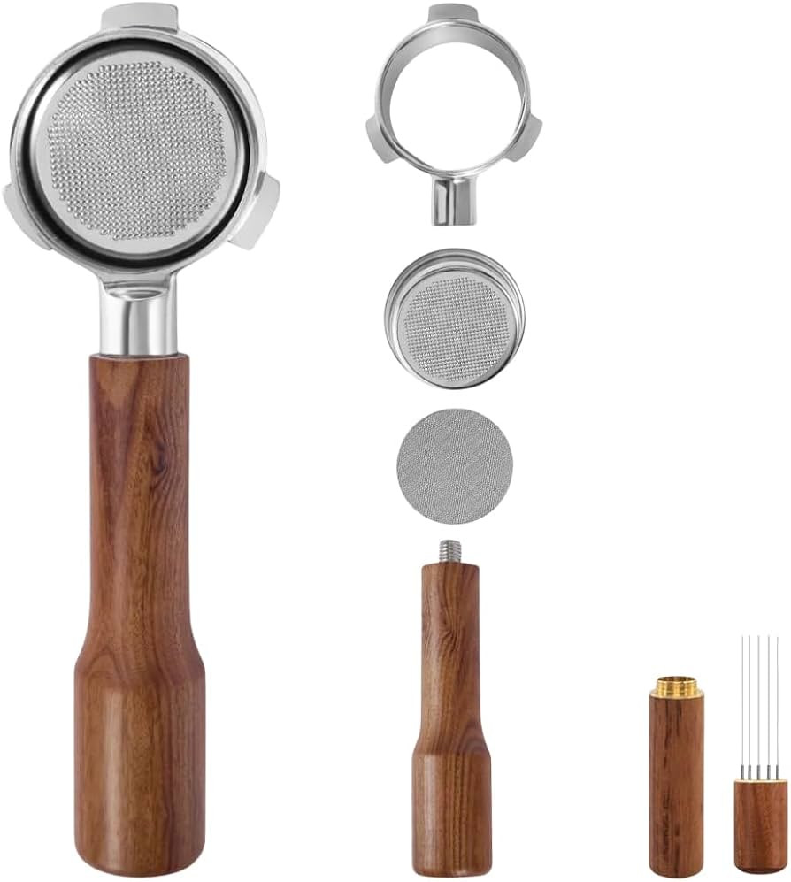 54mm Bottomless Portafilter for Breville Machines – Espresso Portafilter 54mm with 2 Puck Scree... | Amazon (US)