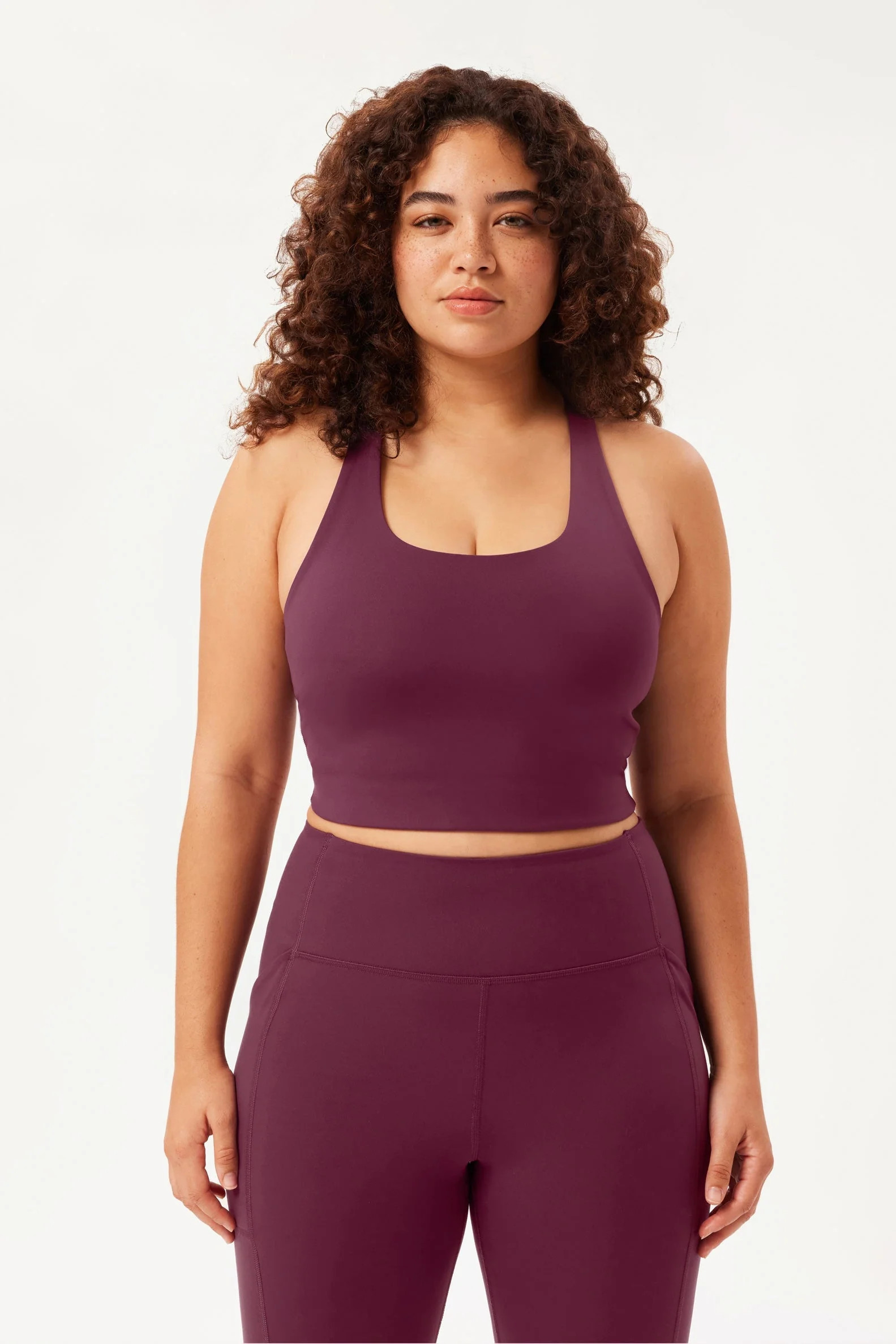 Plum Paloma Racerback Bra | Girlfriend Collective