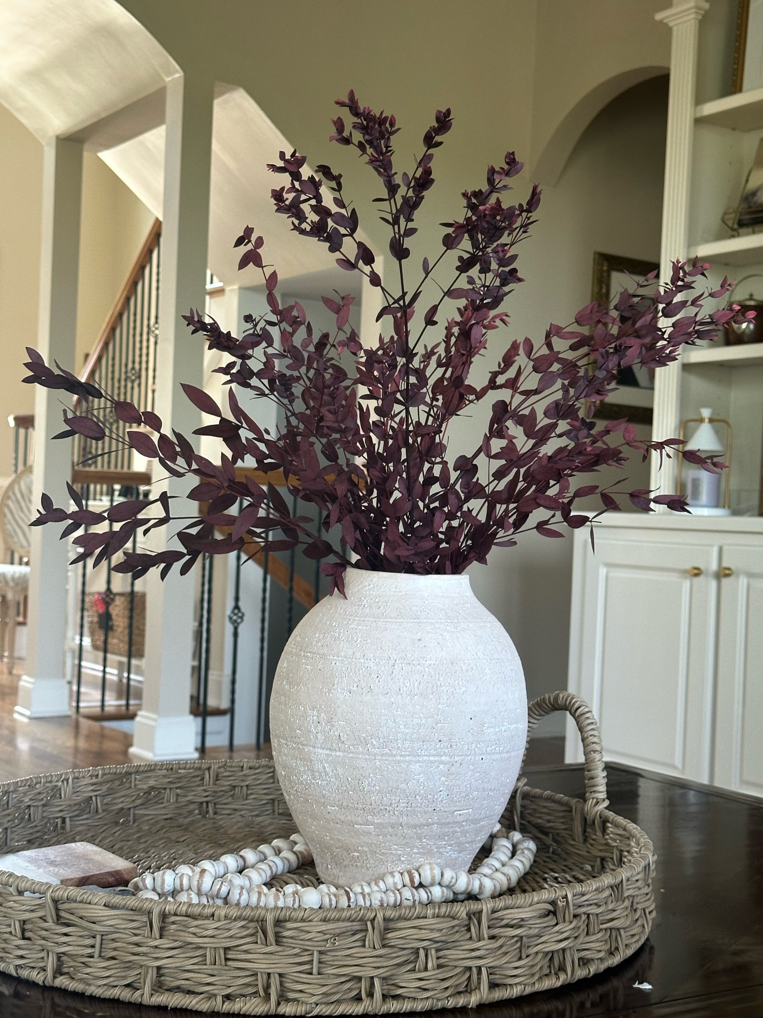 Not ready to full
Decorate for fall but my new living room centerpiece is making me happy & smells Devine! I love the smell of eucalyptus 

#LTKHome #LTKFamily #LTKFallSale