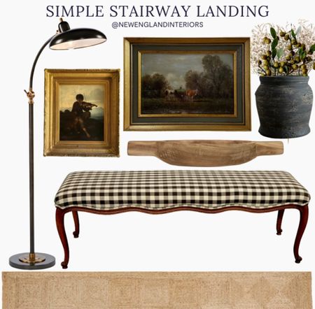 New England Interiors • Simple Stairway Landing • Rug, Floor Lamp, Antique Wall Art, Bench, Vase, Decor & Accents. 🤎💡


TO SHOP: Click the link in bio or copy link into your web browser 

#newengland #polo #equestrian #interiordesign #homeinspo #antique #vintage #neutrals #wallart

#LTKhome