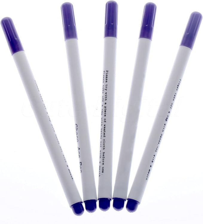 12 PACK Disappearing Ink Marking Pen, Air Water Erasable Pen/ Fabric Marker/ Temporary Marking/ A... | Amazon (US)