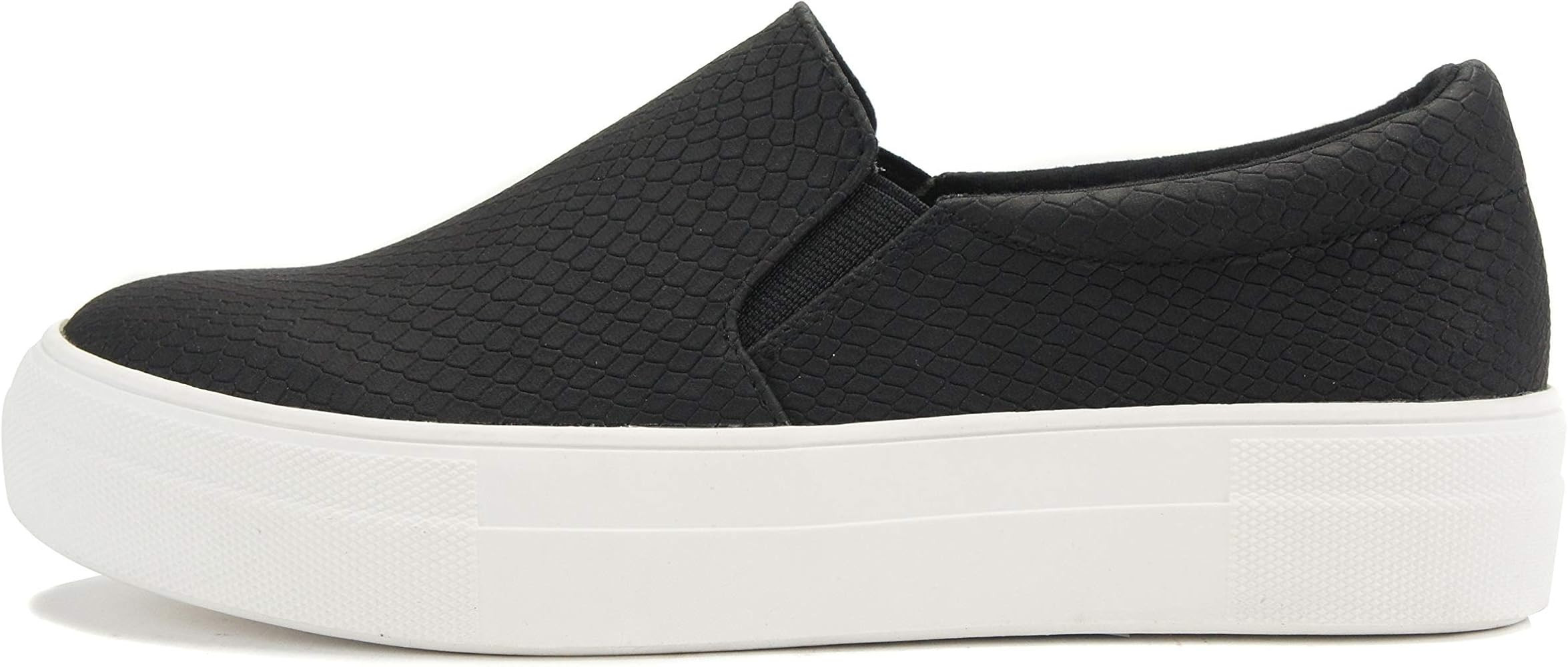 Soda Women's Slip On Platform Fashion Cushion Foam Sneakers Hi (Light Camo | Amazon (US)