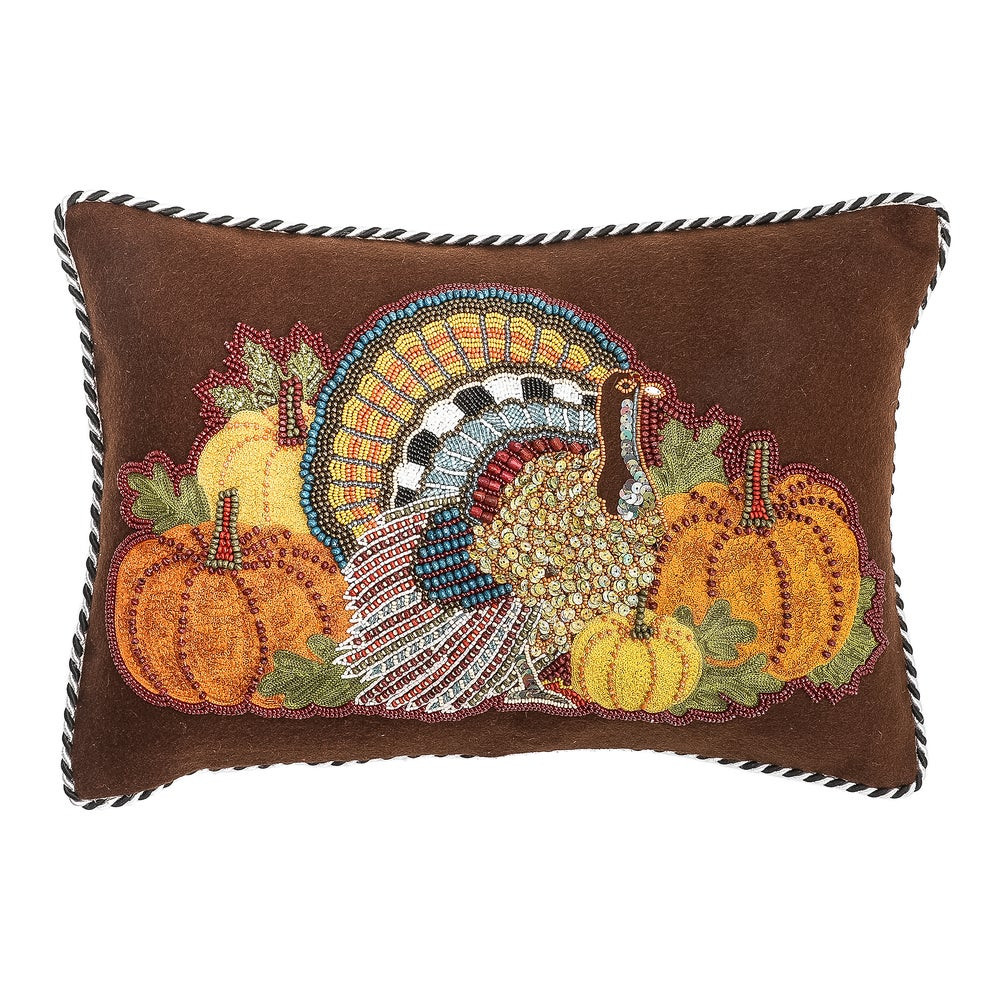 Turkey Day Lumbar Pillow | MacKenzie-Childs