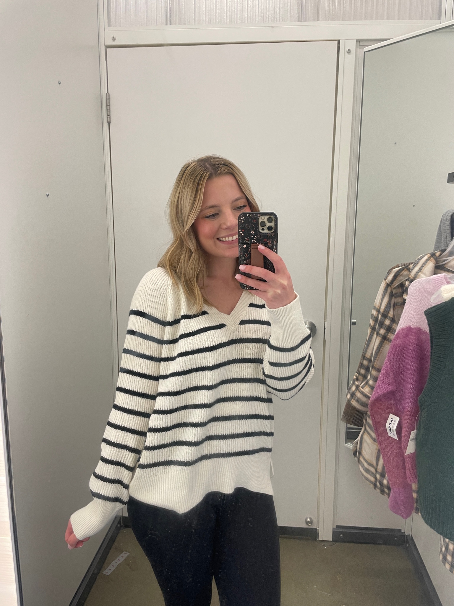 V neck stripe sweater for fall is so trendy and cute for fall outfits / fall sweater / beach sweater / nautical style / coastal grandmother 

#LTKstyletip #LTKSeasonal #LTKfindsunder50