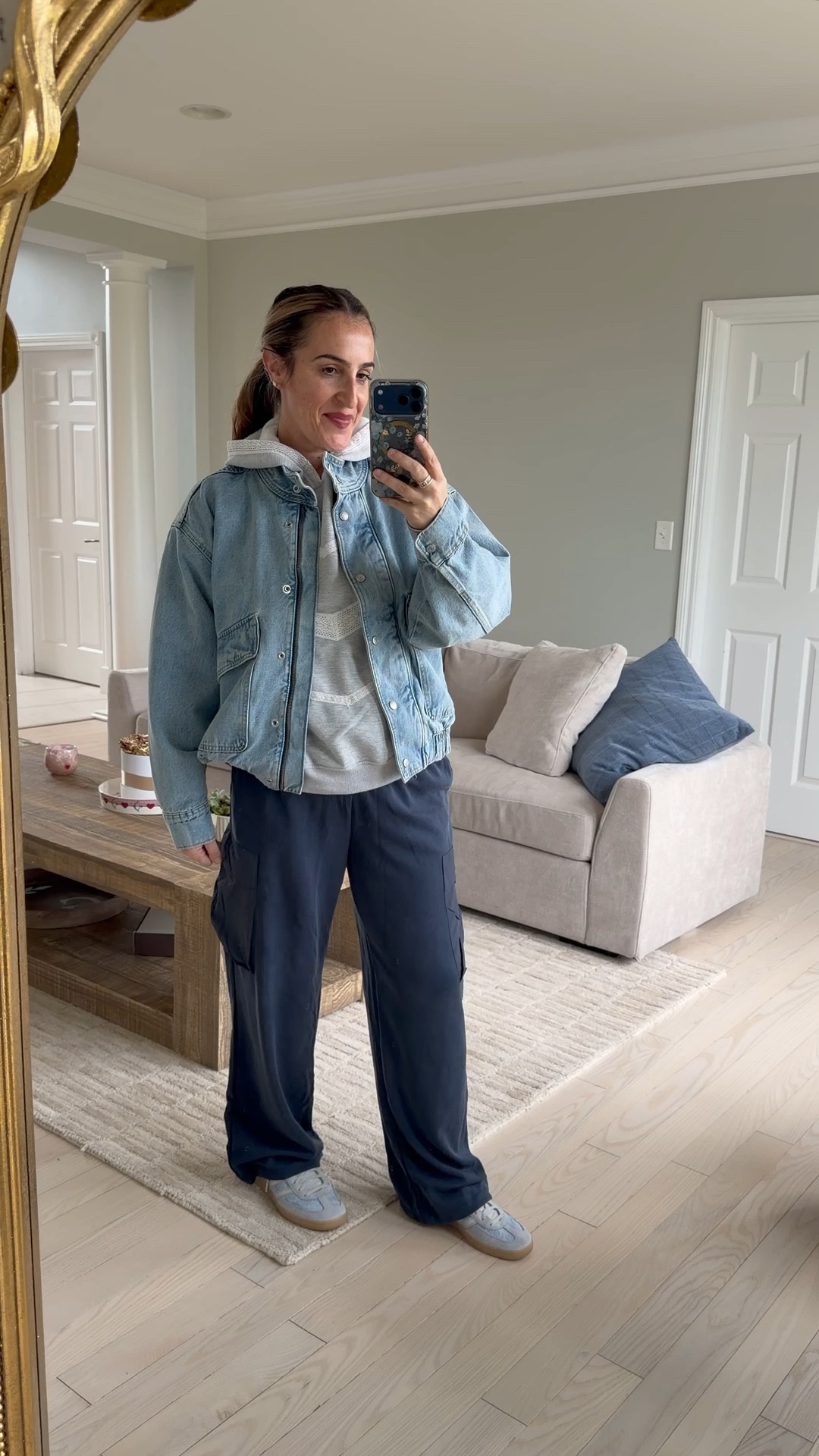 Yesterdays OOTD!
Jacket runs big, size down! I’m in a small.
Sweatshirt medium and pants medium.

#LTKOver40 #LTKootd #LTKmomlife