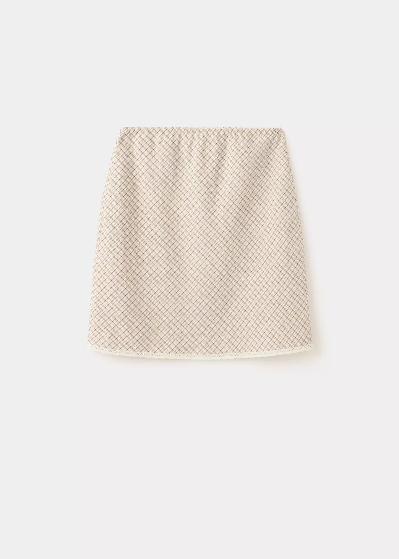 Flowy check skirt | MANGO (UK)
