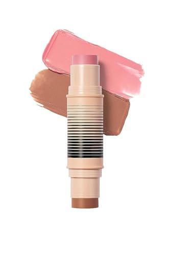 DIBS Beauty - Desert Island Duo Blush + Bronzer Stick, Creamy, buildable, blendable, streak-free - (2 You Do You/Mood Boost)(nude pink/light to tan with neutral undertones) Size: (0.3 oz) | Amazon (US)