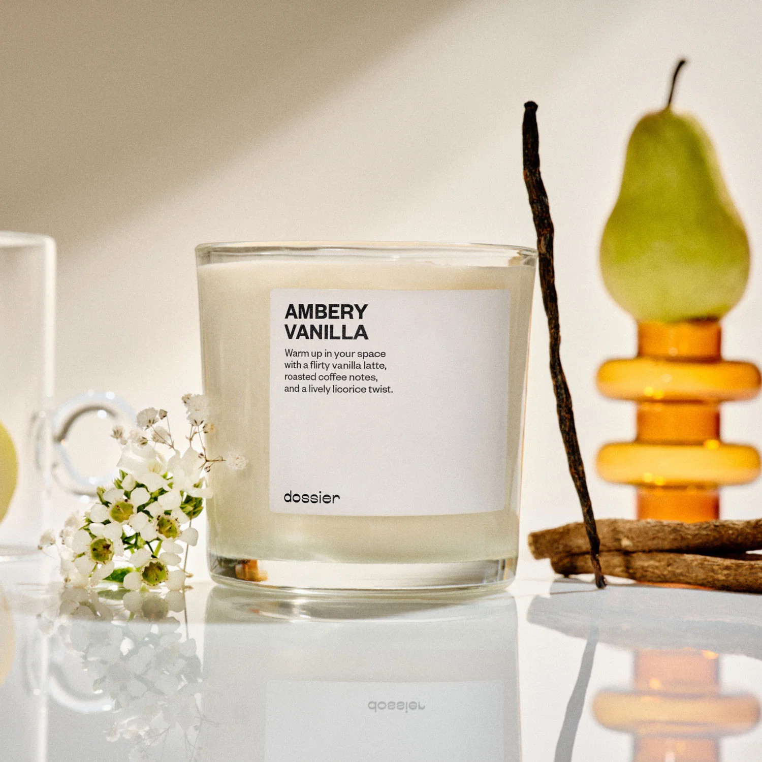 Inspired by Black opium Candle -  Ambery Vanilla Candle | Dossier