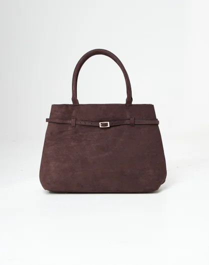 Faux Suede Buckle Tote Bag | Glassons (Australia)