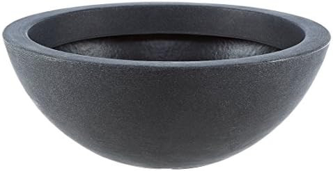 Dehner Spherical Bowl, Diameter 52 cm, Height 20 cm, Plastic, Anthracite | Amazon (UK)