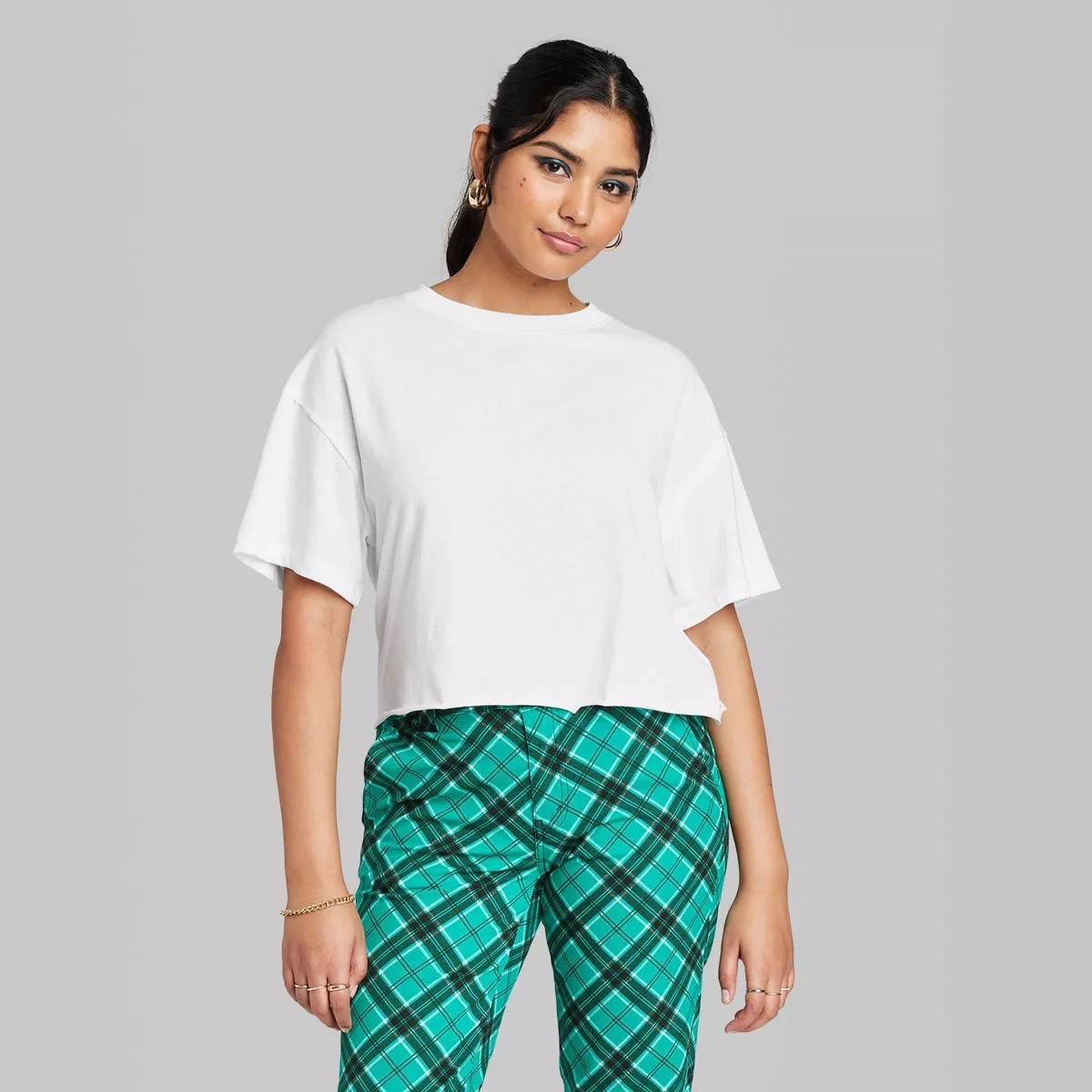 Women's Short Sleeve Relaxed Fit Cropped T-Shirt - Wild Fable™ | Target
