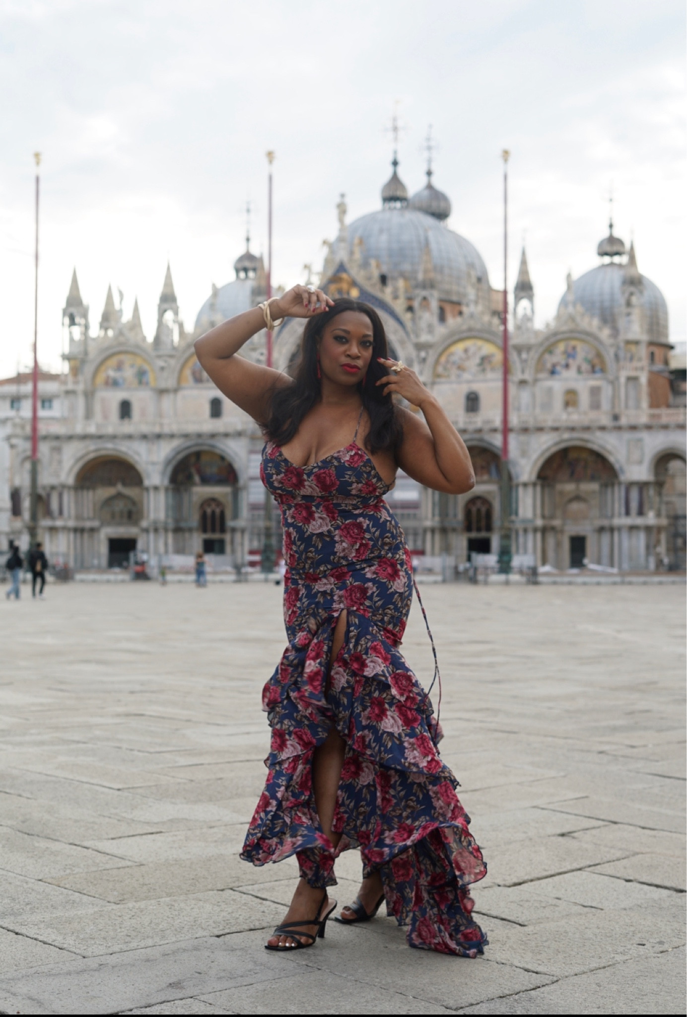 Beautiful Spanish style flowy dress I wore in Venice! I’m in a size L. It’s lined inside so helps with shape. 

#LTKwedding #LTKtravel #LTKstyletip