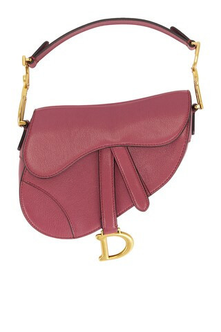 Dior Saddle Bag in Mauve,Burgundy | FWRD 