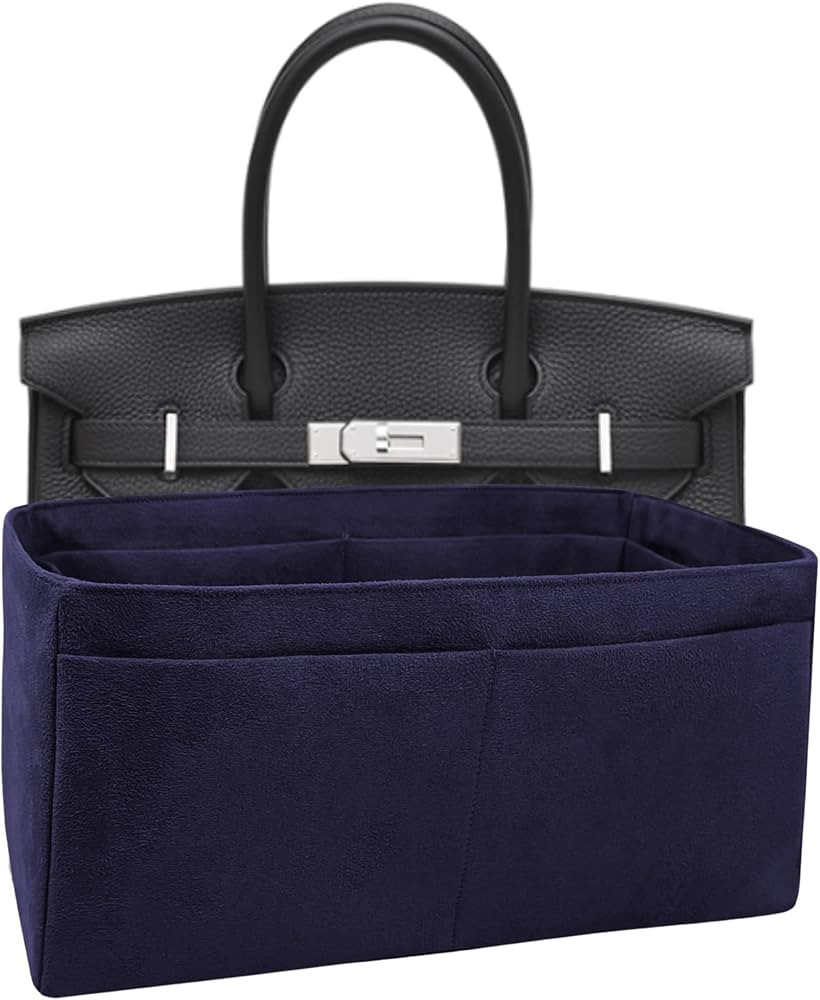 Purse organizer insert for Birkin 30, Bag Handbag, Faux Suede Soft and Smooth Lightweight Fits Pe... | Amazon (US)
